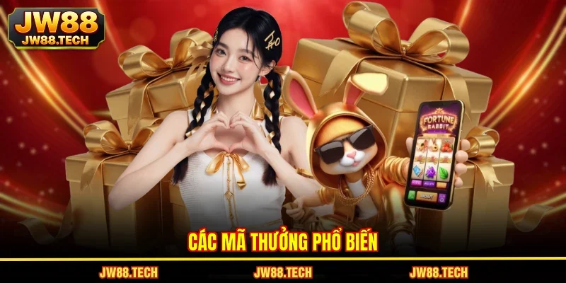 Các mã thưởng phổ biến