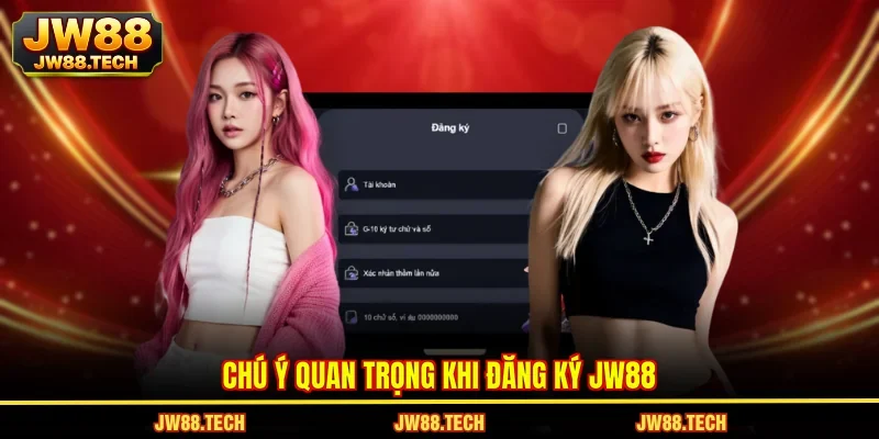 Chú ý quan trọng khi đăng ký JW88